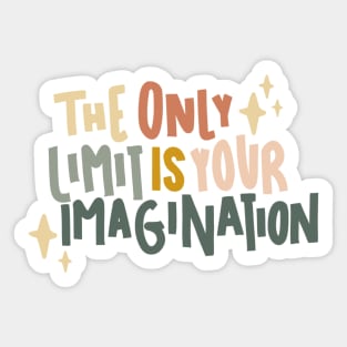 the only limit is your imagination Sticker